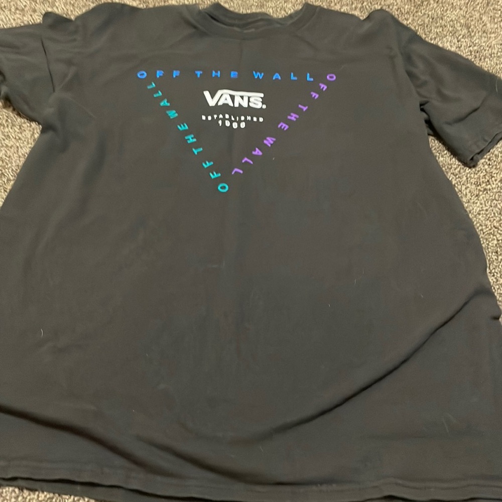 ex bf vans shirt size large